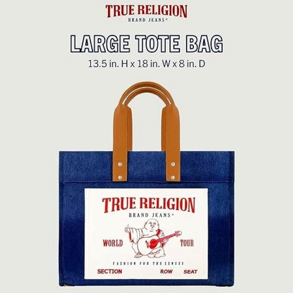 True Religion 🆕️ Large Tote Bag - Picture 2 of 14